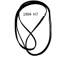 Correa para secadora de ropa    1904 H7